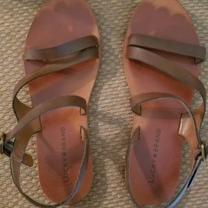 Lucky Brand brown leather sandals